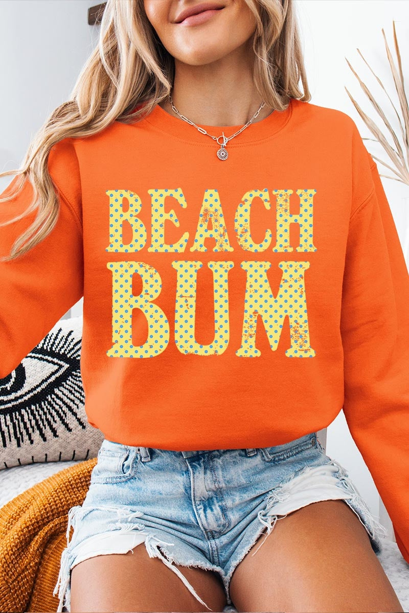 UL180-E3465 Beach Bum Dot Graphic Sweatshirt $20