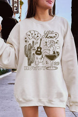 UL180-E3097 Cowgirl Country Music Graphic Sweatshirt $20