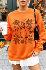 UL180-E3162 Fall Pumpkin Graphic Sweatshirt $20