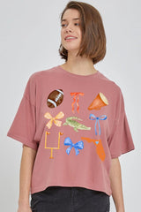 CTS-E3078 Florida Football Graphic Relaxed Crop Top $11