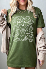 US3001P-E3081 Football Doodles Graphic Plus Tee $16