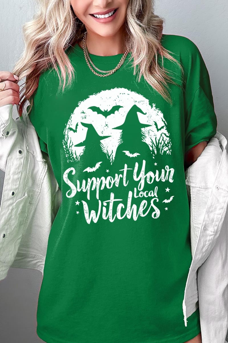 5000P-E3161 Local Witches Halloween Graphic Plus Heavy Cotton Tee $12.75
