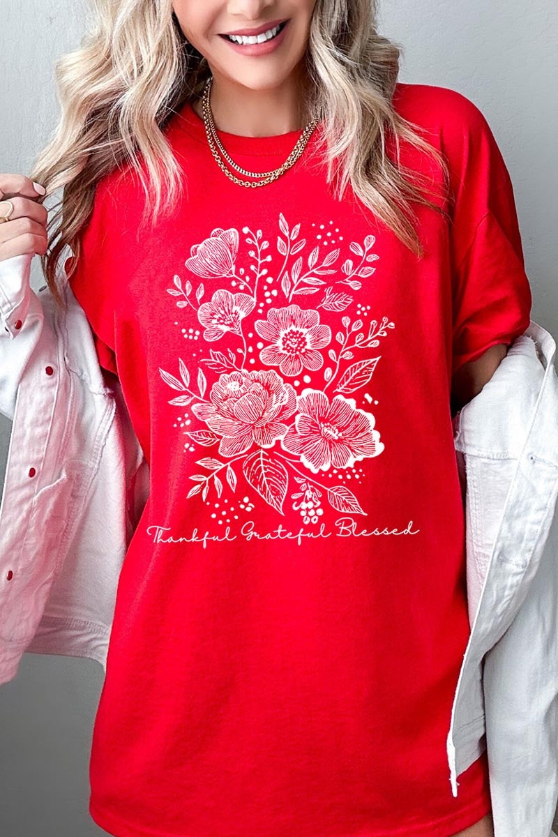 5000P-E3155 Neutral Thanksgiving Graphic Plus Heavy Cotton Tee $12.75