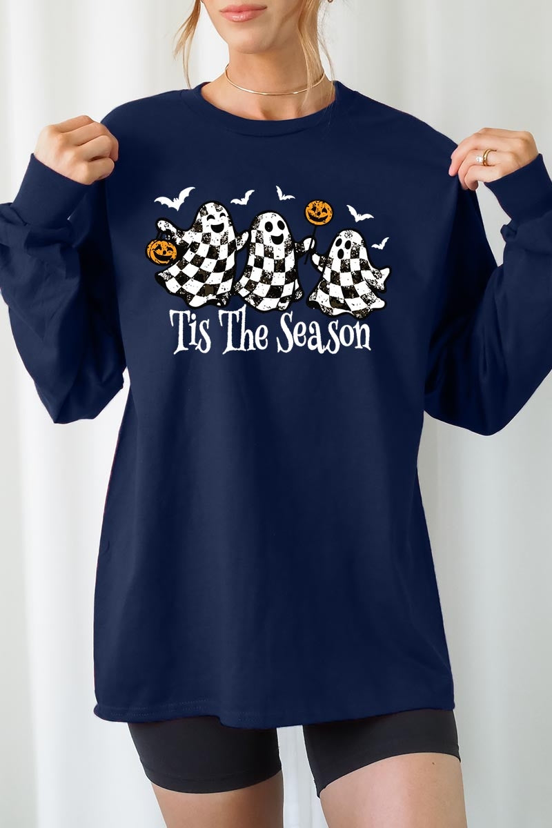 UL240P-E3124 Retro Ghosts Graphic Plus Long Sleeve Tee $17