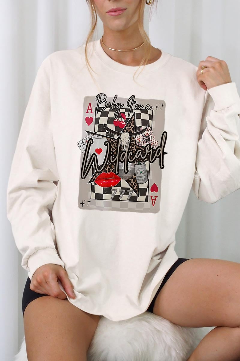UL240P-E3099 Retro Wildcard Graphic Plus Long Sleeve Tee $17