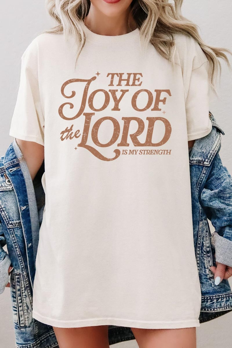 5000P-E3179 Joy of the Lord Graphic Plus Heavy Cotton Tee $12.75