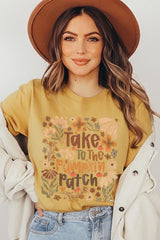 US3001-E3136 Take Me To The Pumpkin Patch Graphic Tee $12.5