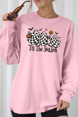 UL240-E3124 Retro Ghosts Graphic Long Sleeve Tee $13.75