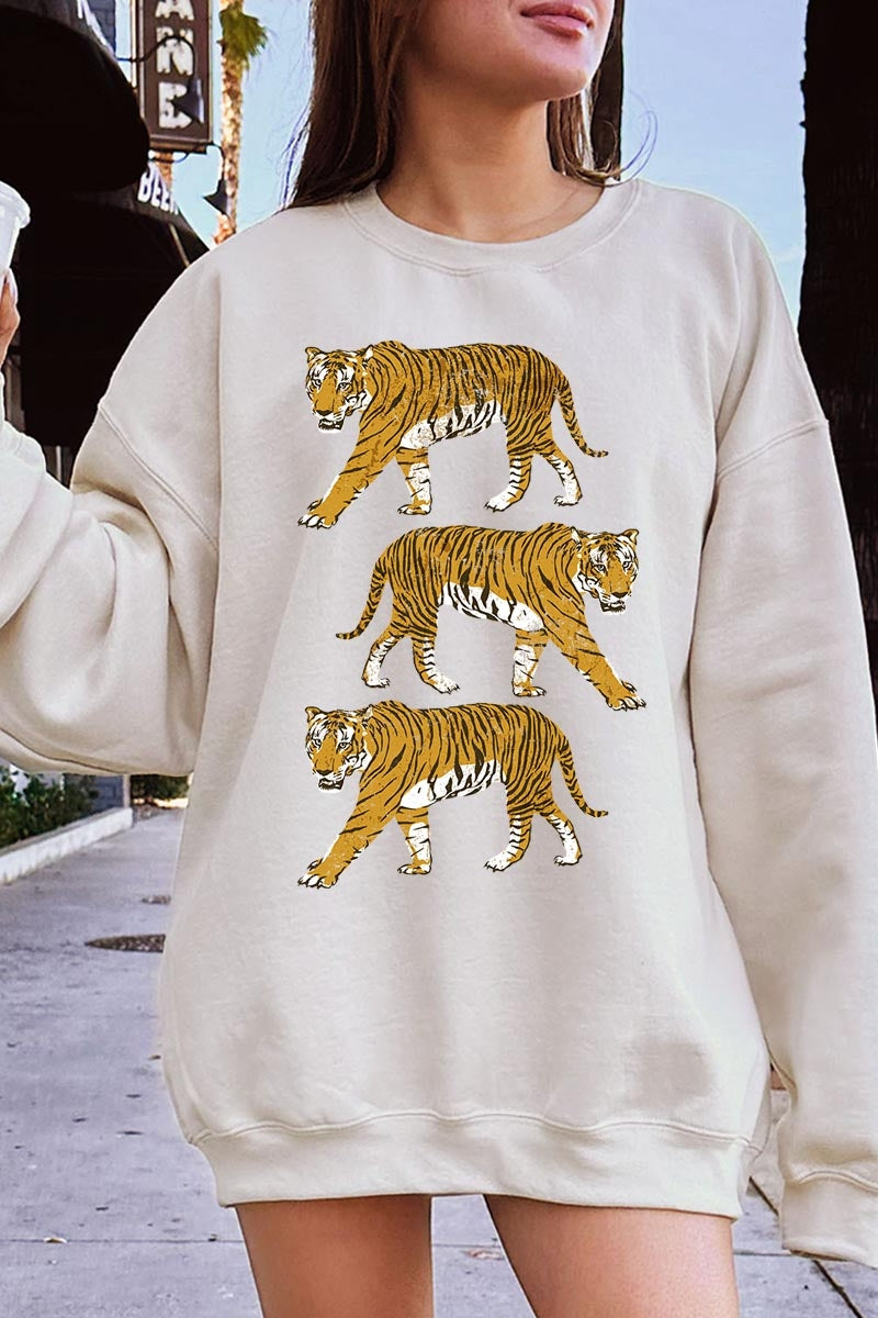 UL180-E3104 Retro Tigers Graphic Sweatshirt $20