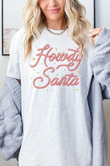 5000-E3199 Howdy Santa Graphic Heavy Cotton Tee $9