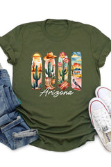 US3001P-E3061AZ Arizona State Brushstroke Graphic Plus Tee $16