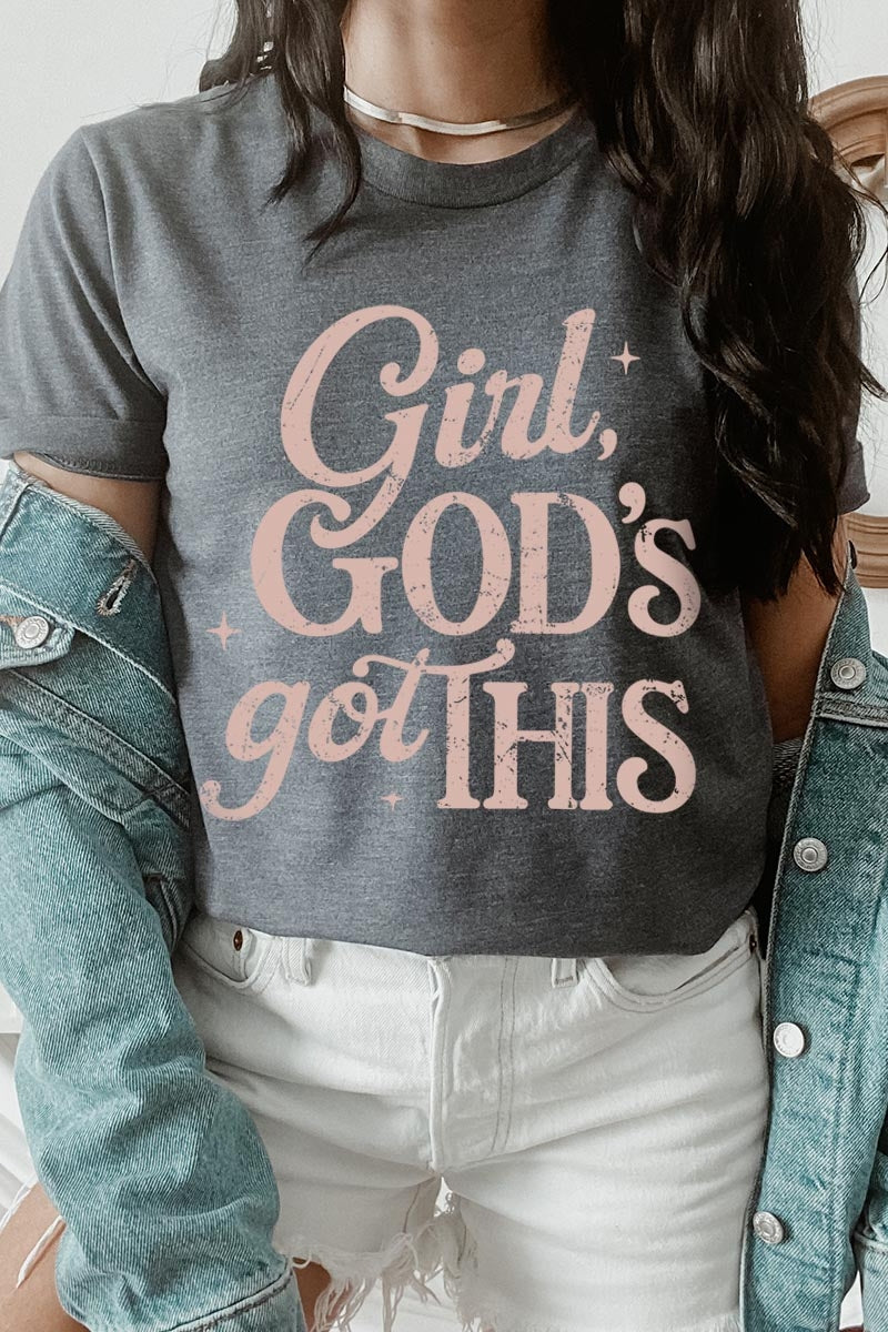 US3001P-E3102 Girl, Godu2019s Got This Graphic Plus Tee $16